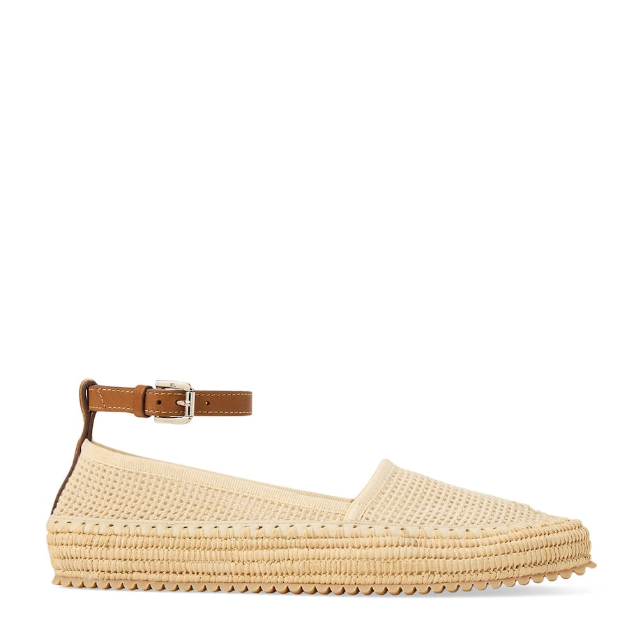 Mesh Astred Flat Espadrilles LUX CREAM/RL GOLD