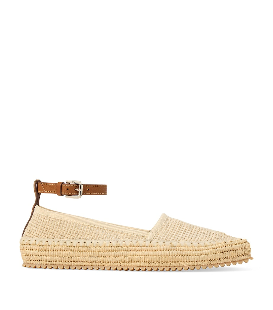 Mesh Astred Flat Espadrilles LUX CREAM/RL GOLD