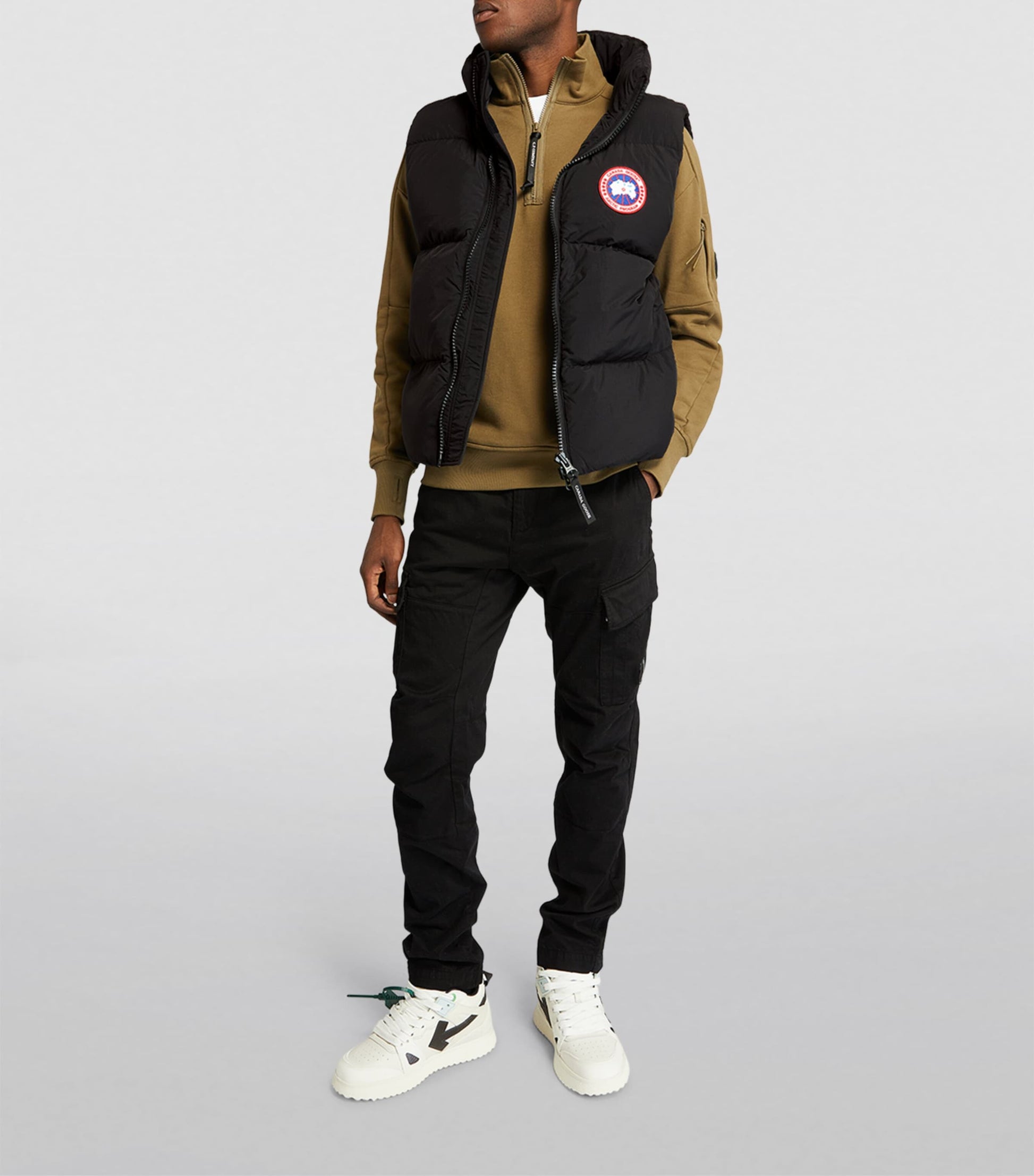 Black Lawrence Puffer Gilet