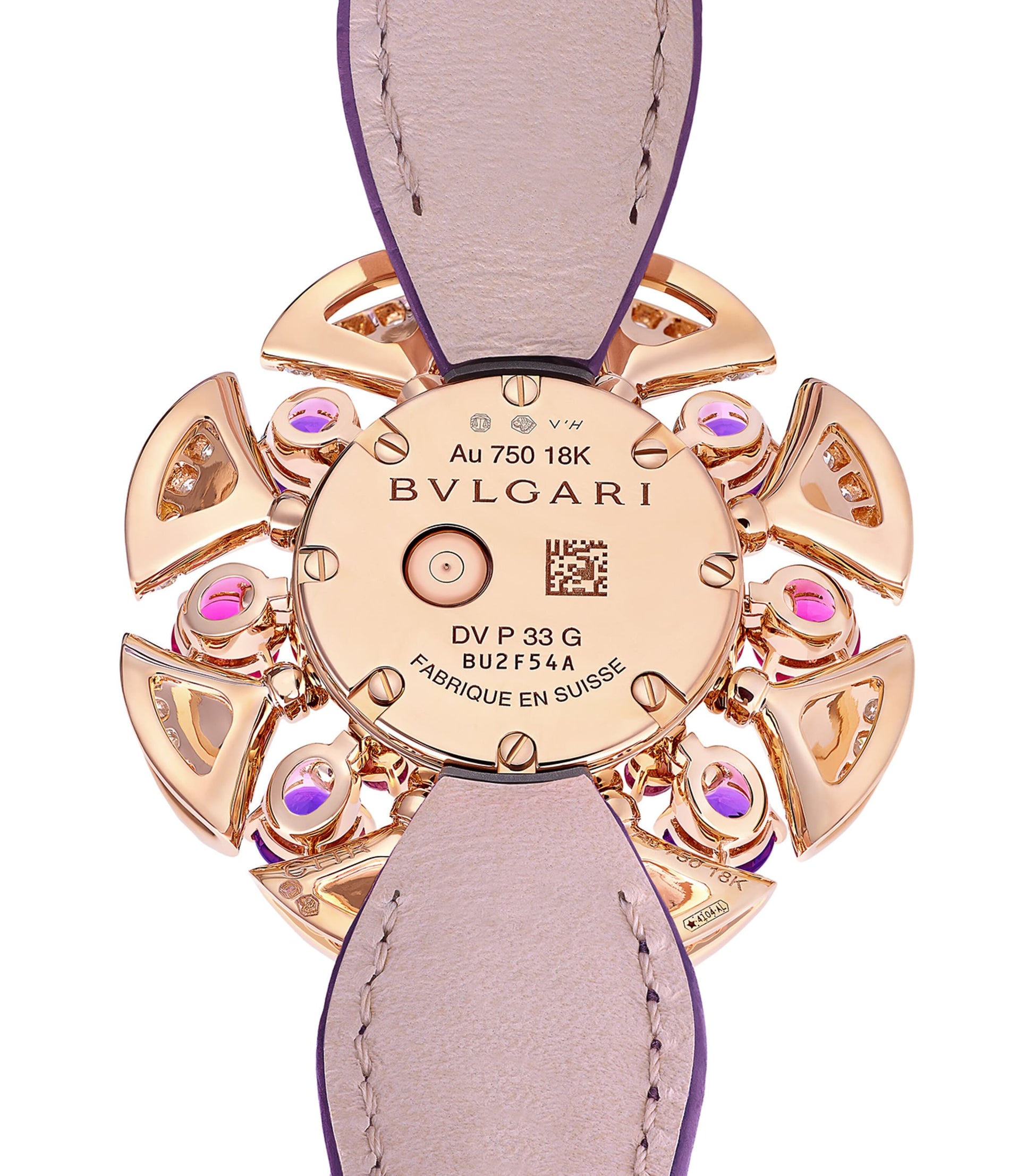 Rose Gold, Diamond, Amethyst and Pink Rubellite Divas' Dream Watch 33mm