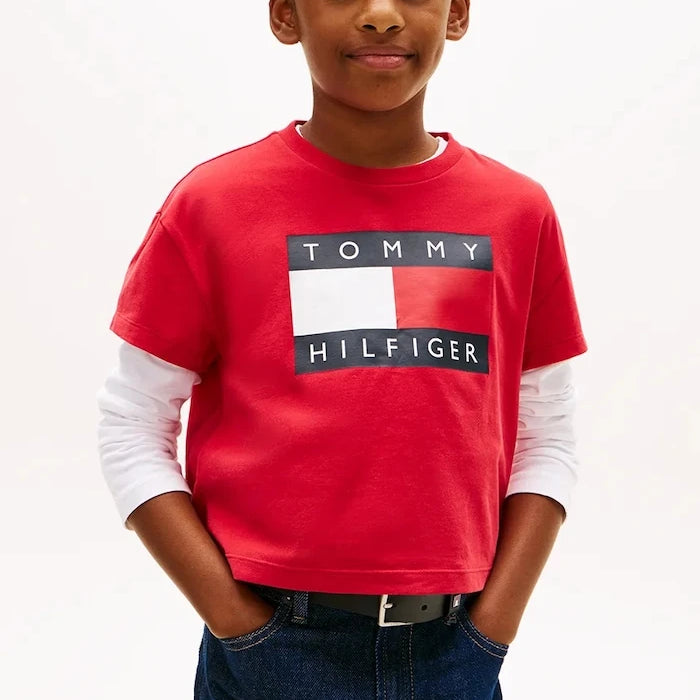 Детска памучна тениска Tommy Hilfiger