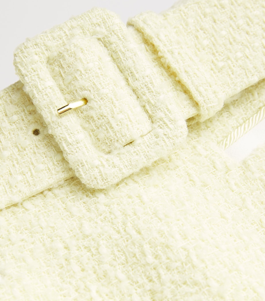 Self-Portrait Yellow Bouclé Belted Skort