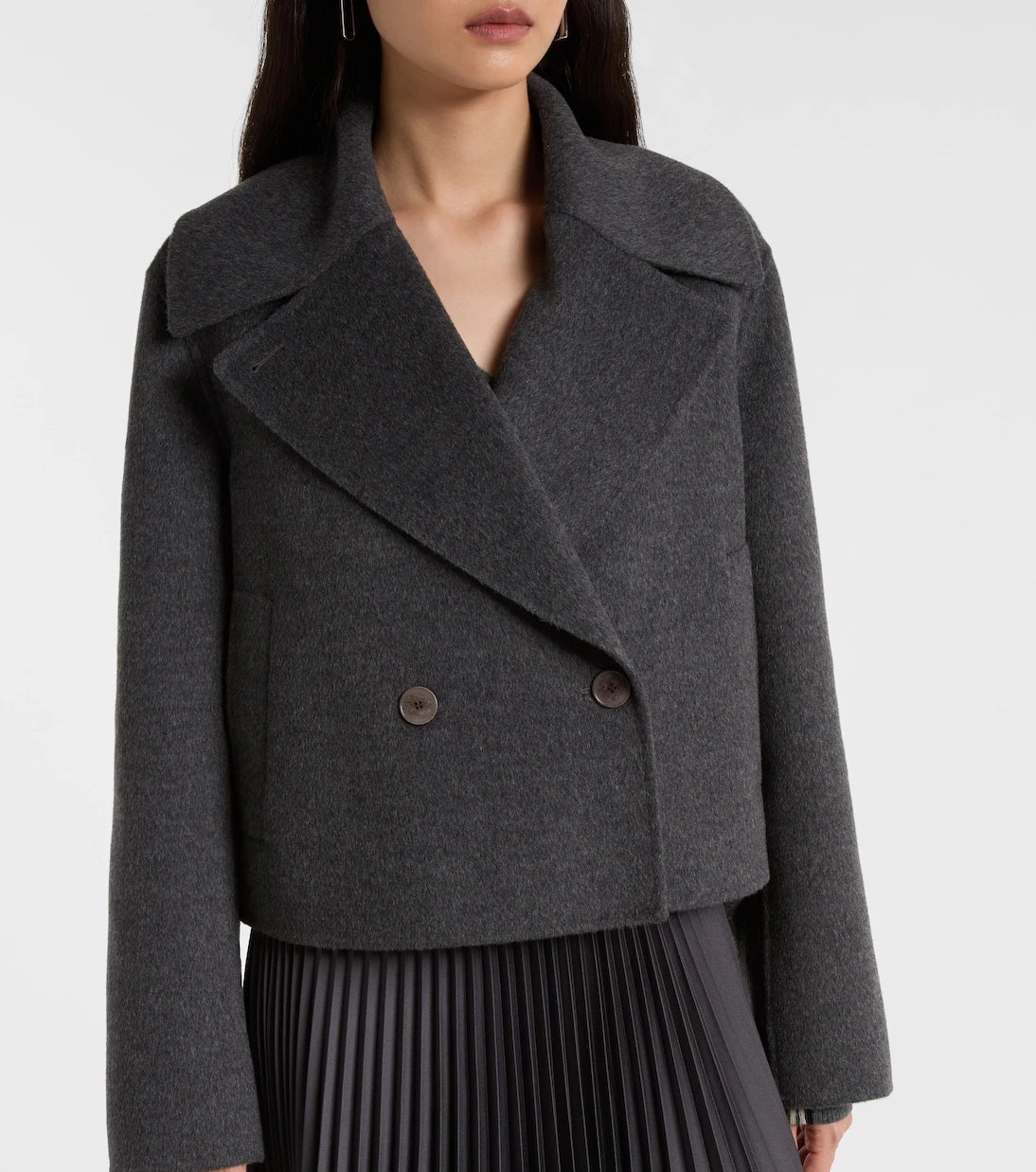 Joseph - Cropped wool and cashmere peacoat