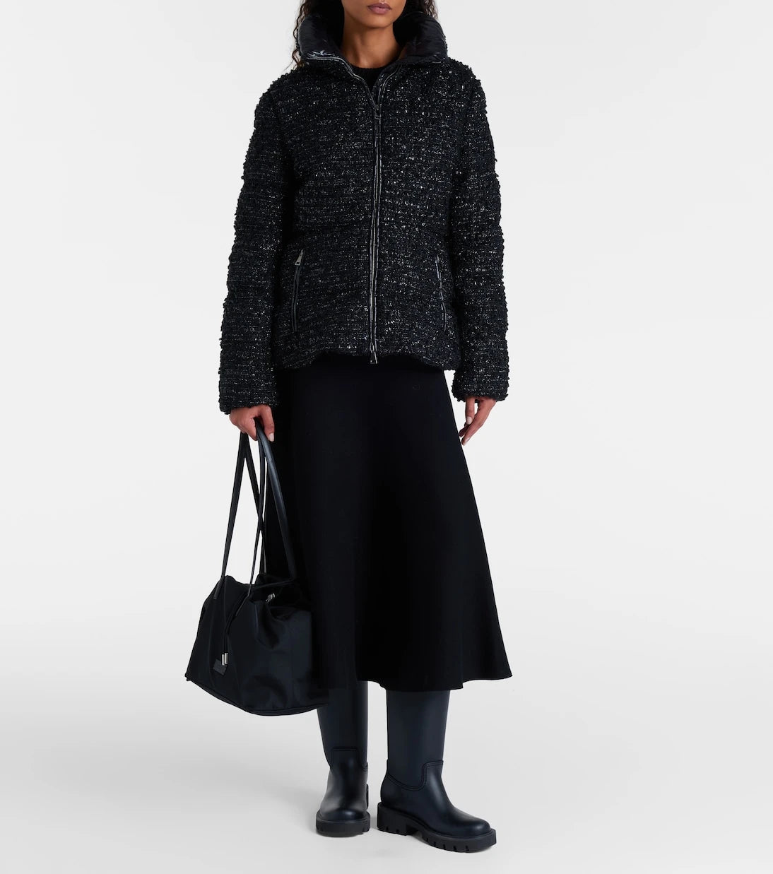 Moncler - Urbel tweed down jacket