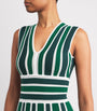 Green Stripe Tallone Knitted Midi Dress
