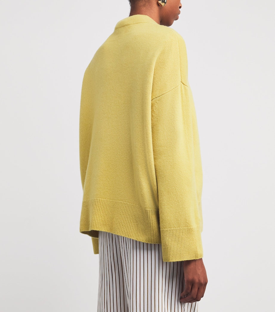 Yellow Organic Cashmere Norway Sweater