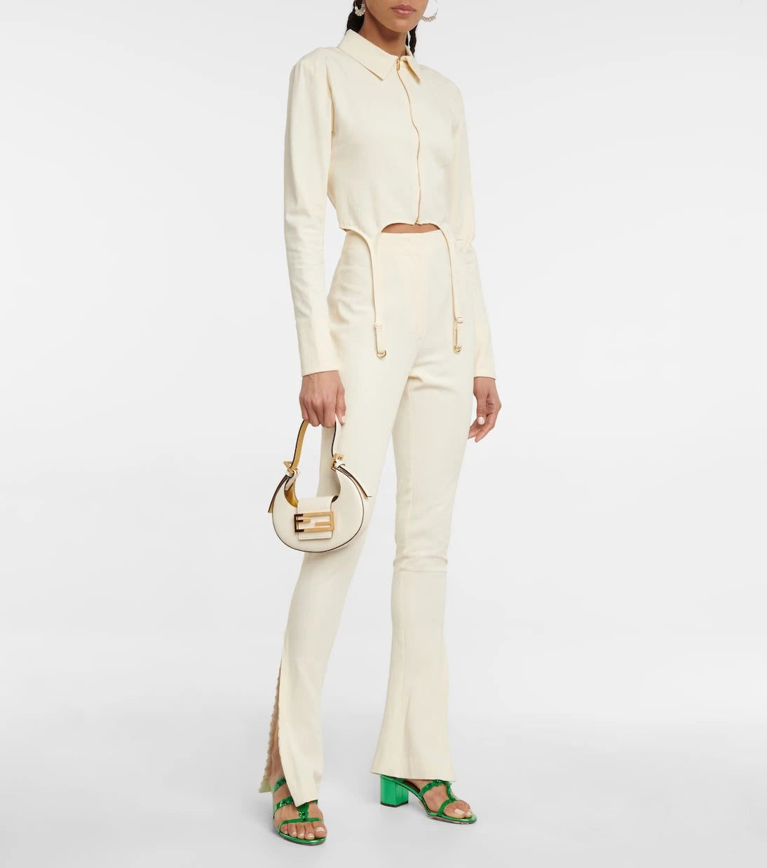 Aquazzura - Meteorite embellished PVC mules