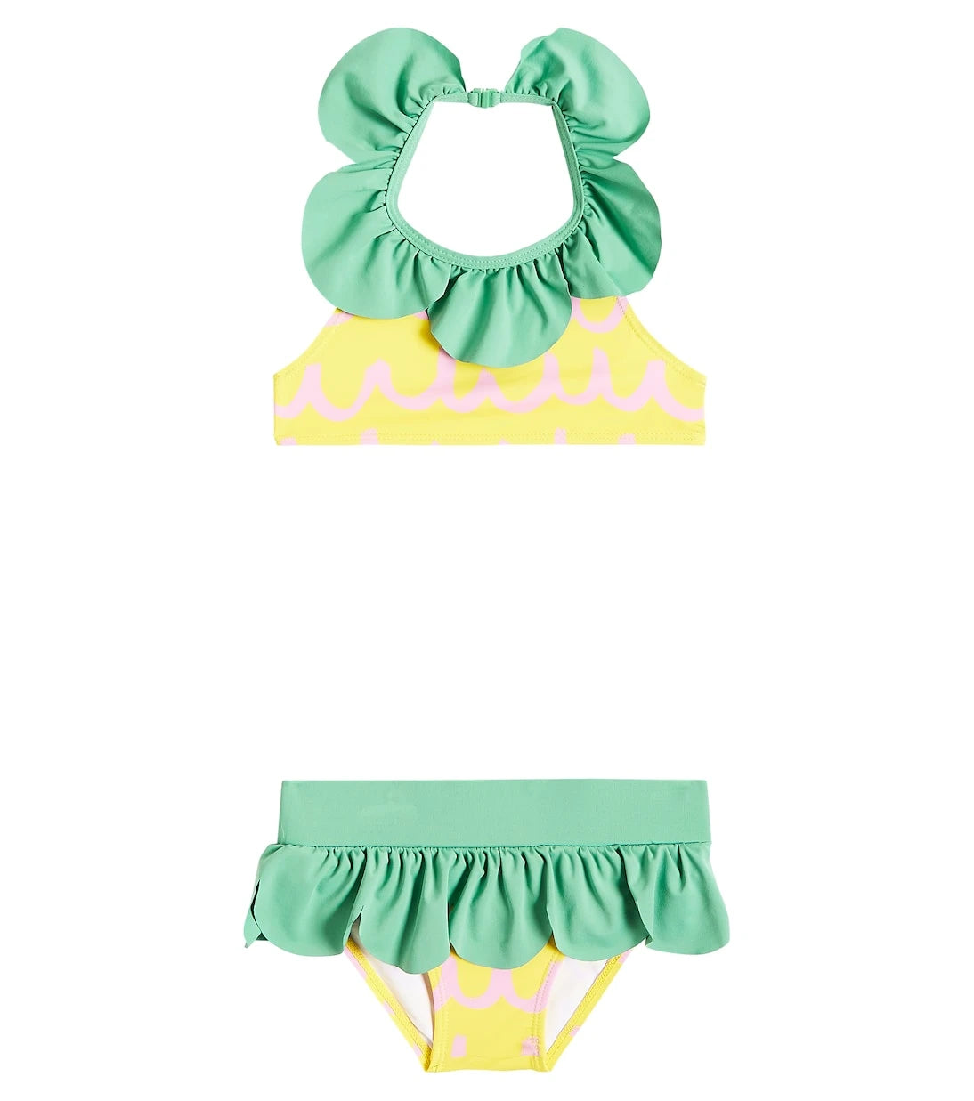 Stella McCartney Çocuk - Desenli fırfırlı bikini