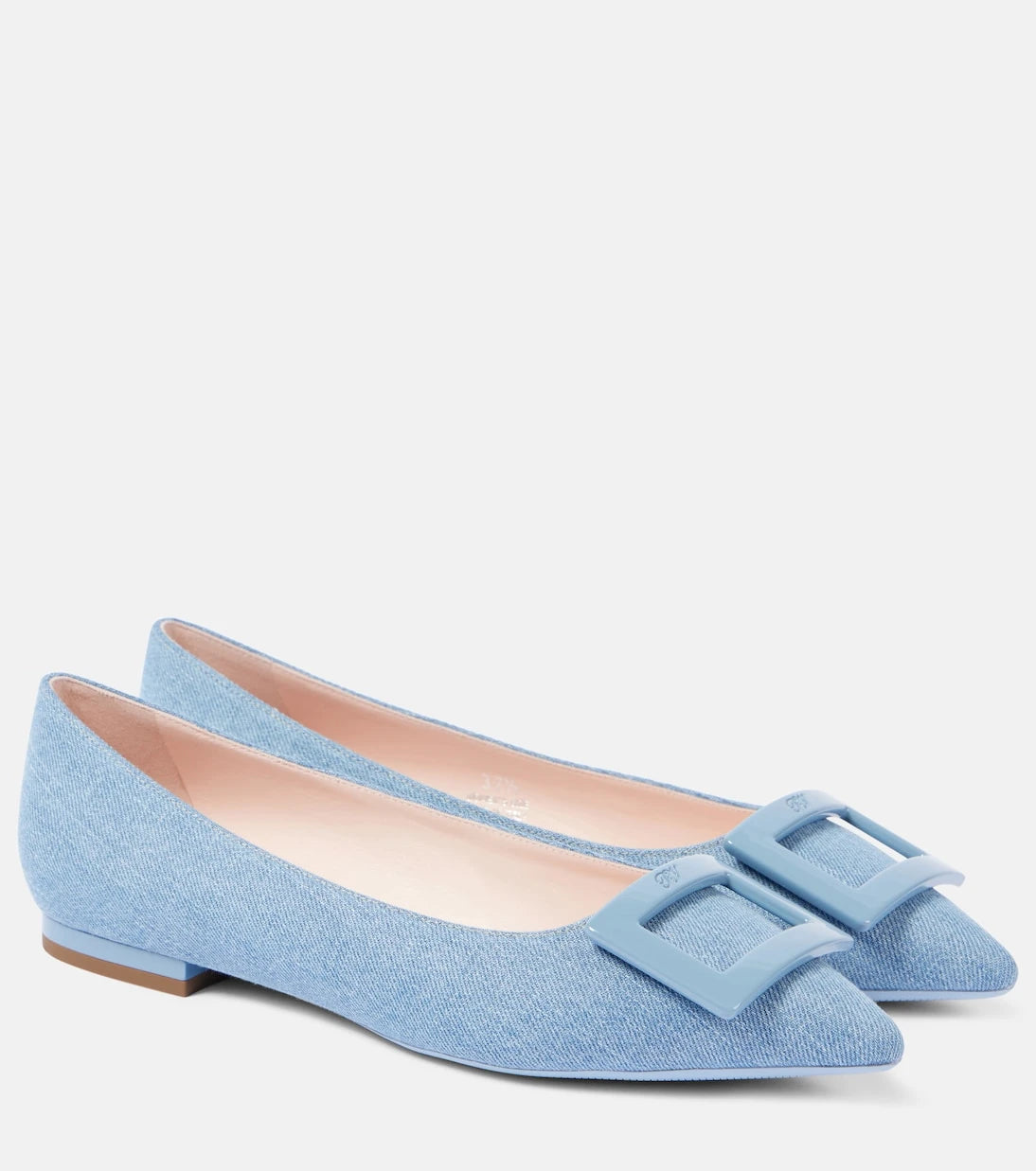 Roger Vivier - Gommettine Ball denim ballet flats