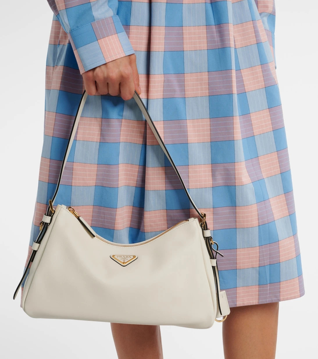 Prada - Prada Aimée Medium leather shoulder bag