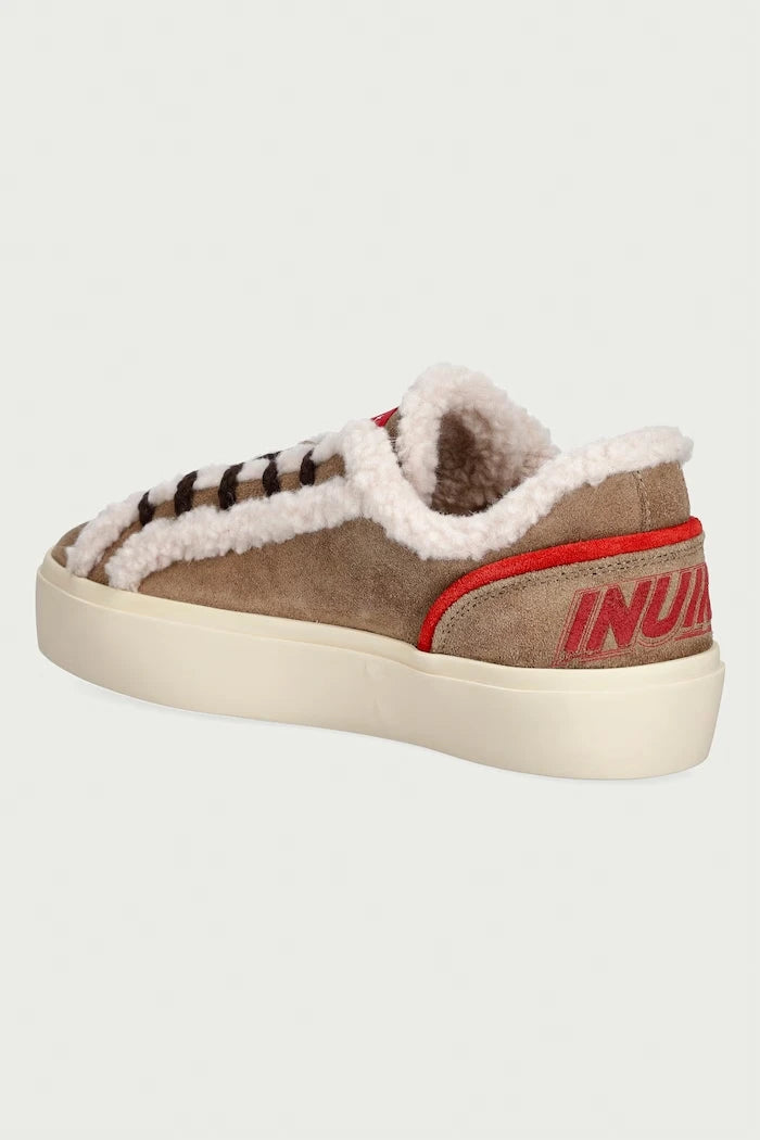 Inuikii Lila Shearling Lace Up Kadın Süet Sneaker