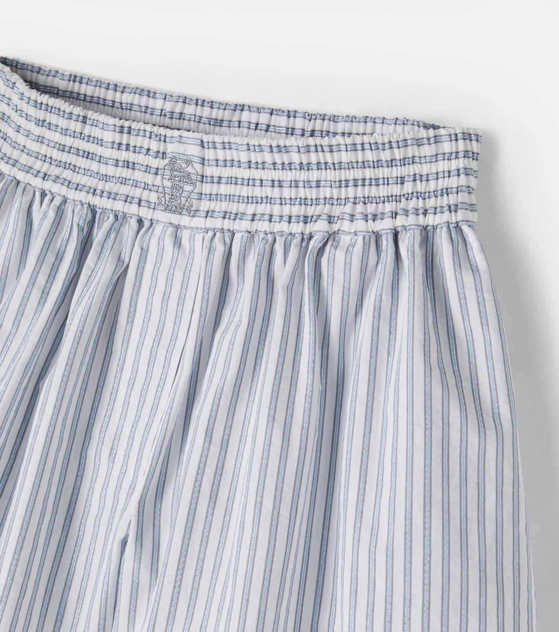 Brunello Cucinelli Kids - Striped cotton-blend shorts