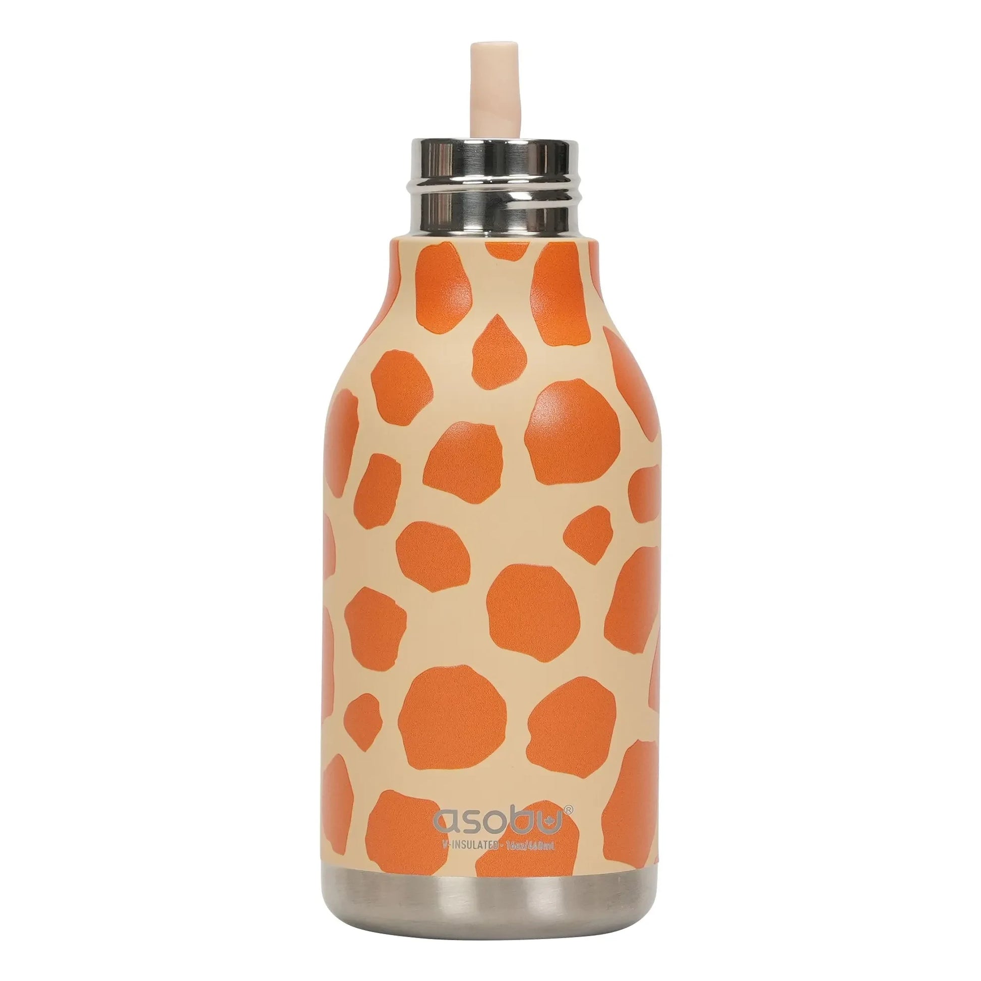Asobu - Giraffe stainless steel water bottle | Orange