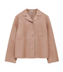 LOEWE Beige Leather Pyjama Blouse