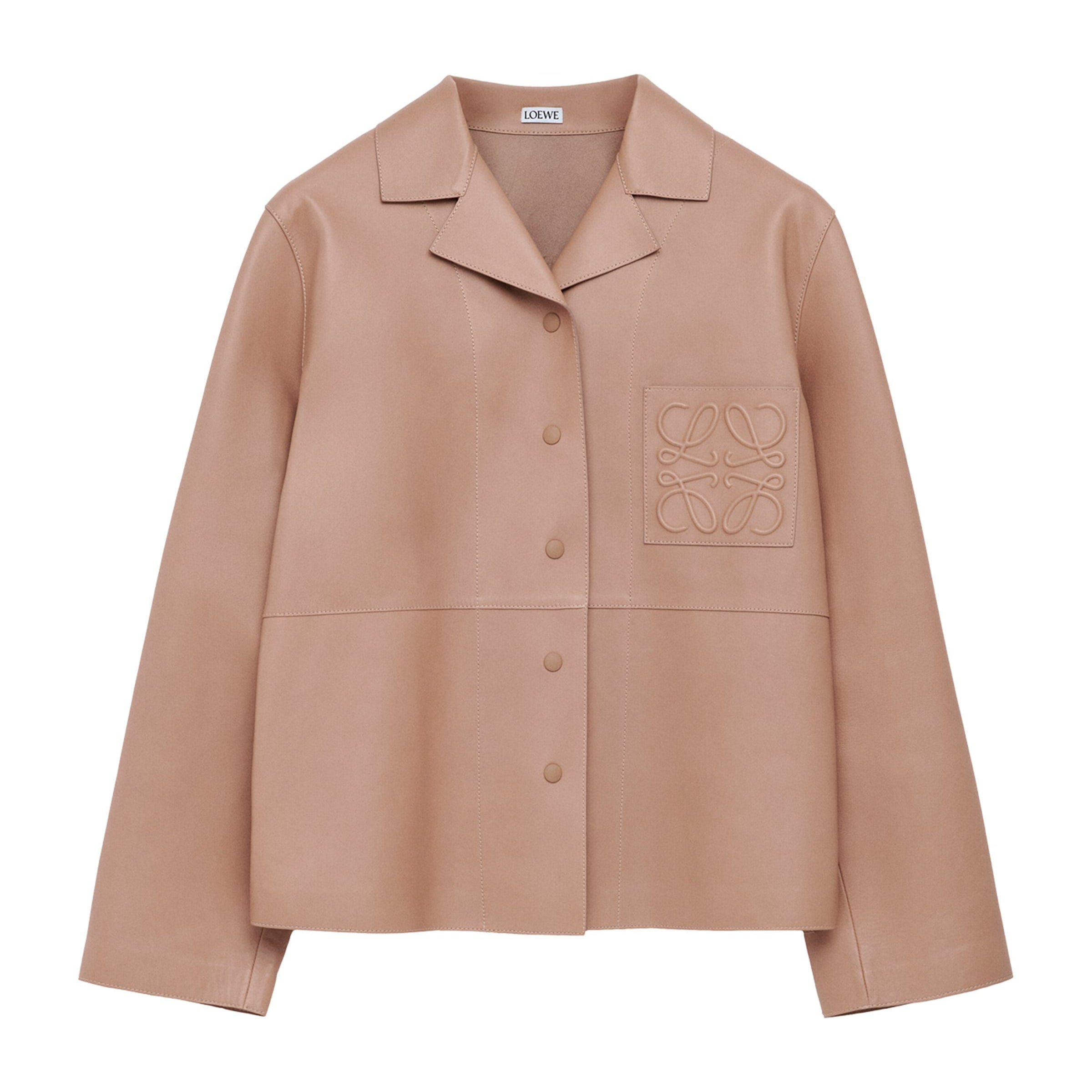 LOEWE Beige Leather Pyjama Blouse