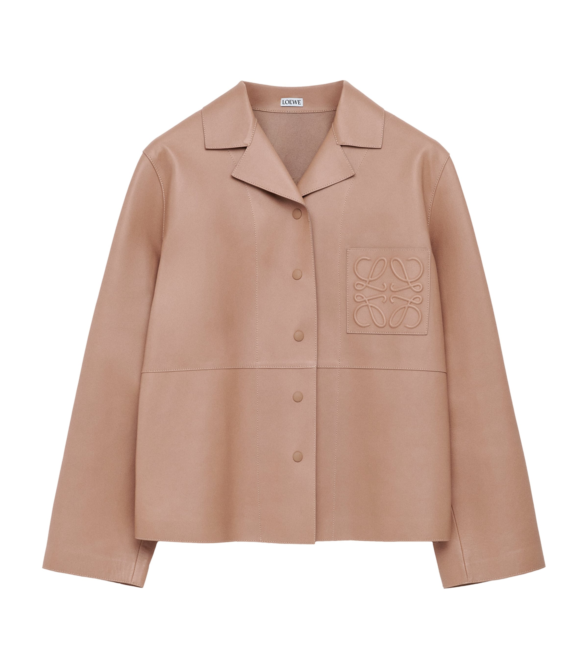 LOEWE Beige Leather Pyjama Blouse