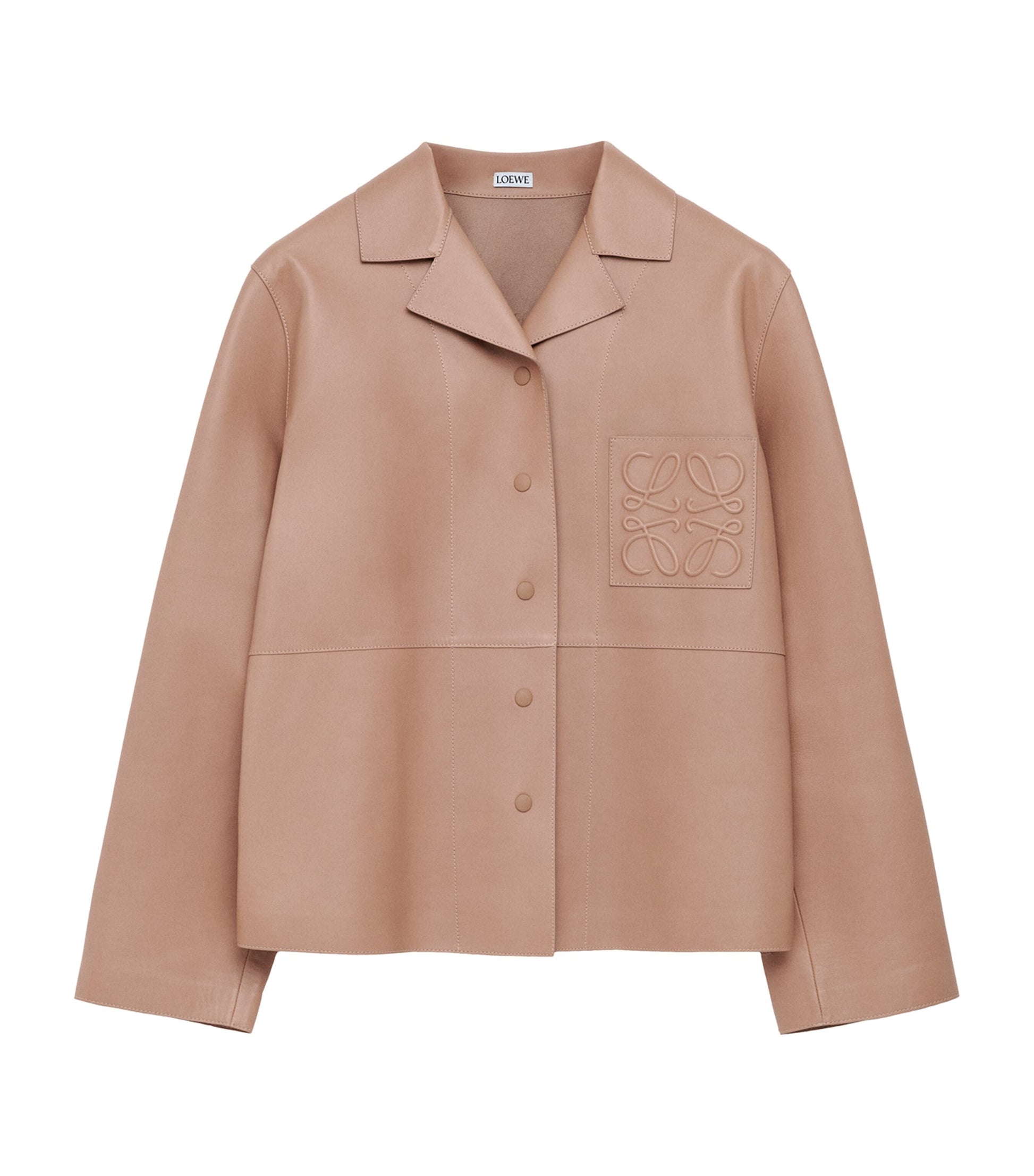 LOEWE Beige Leather Pyjama Blouse