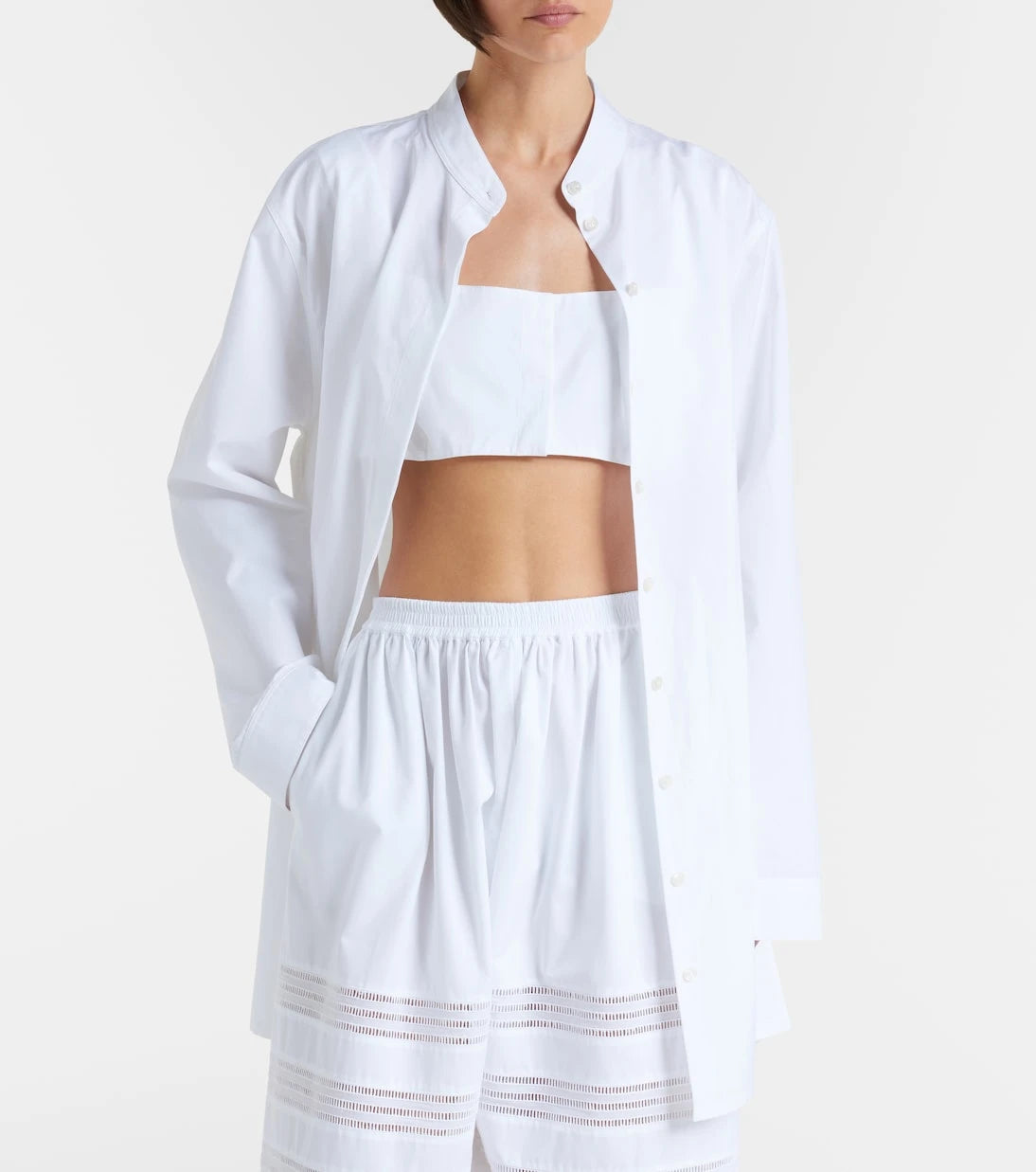 Alaïa - Cotton poplin blouse