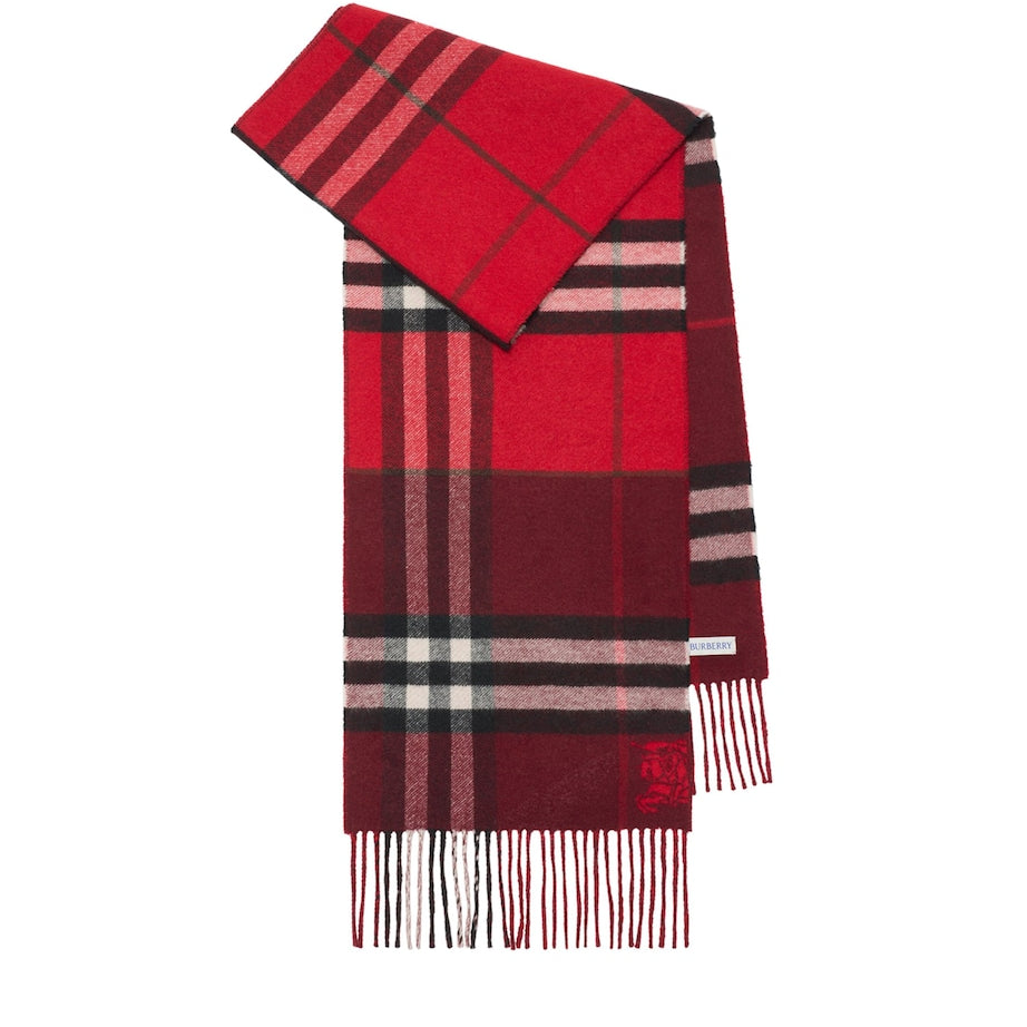 Cashmere Contrast Check Scarf