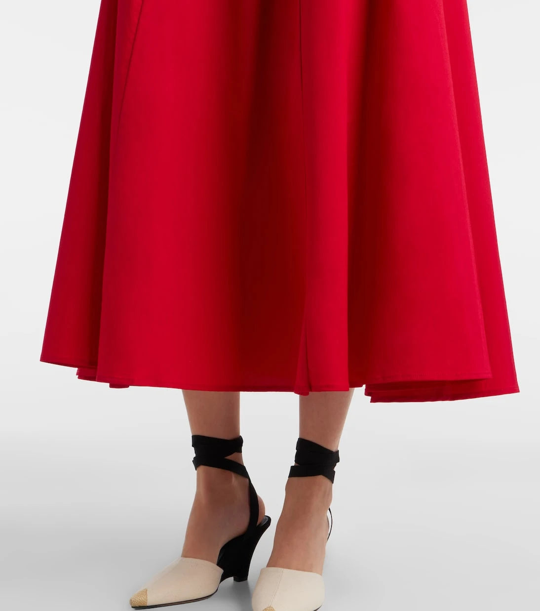 Staud - Gwen cotton poplin midi dress