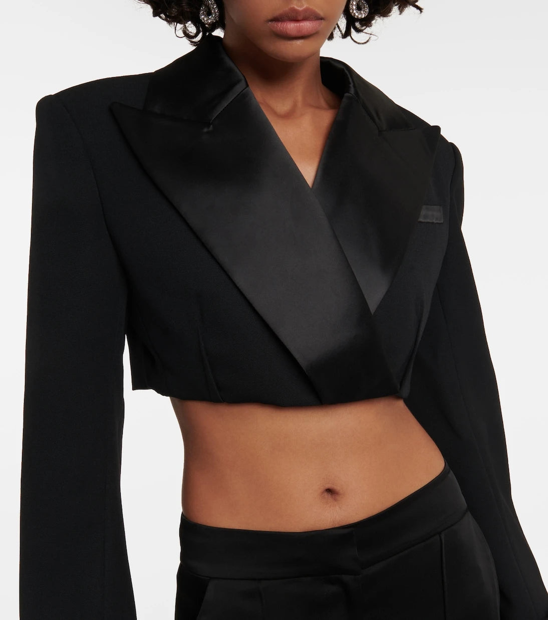Simkhai - Clare cropped wool-blend blazer