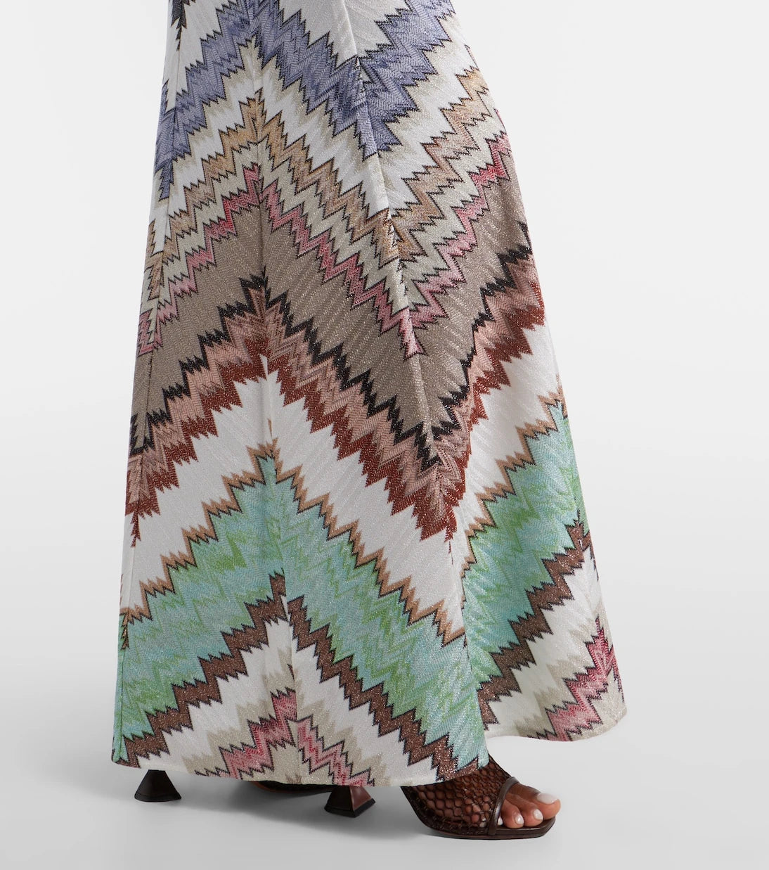 Missoni - Zigzag lamé maxi dress