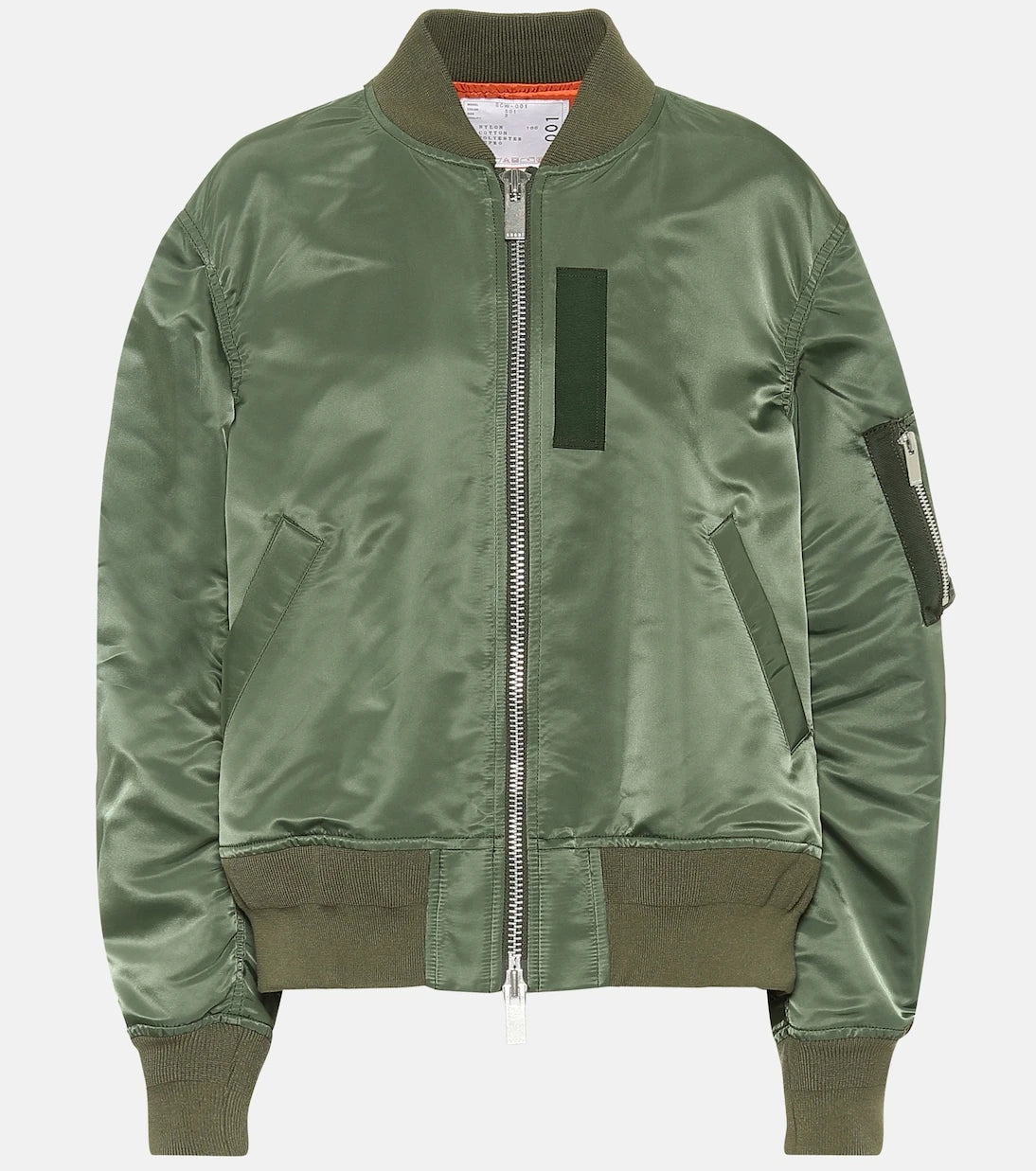 Sacai - جاكيت بومبر من النايلون