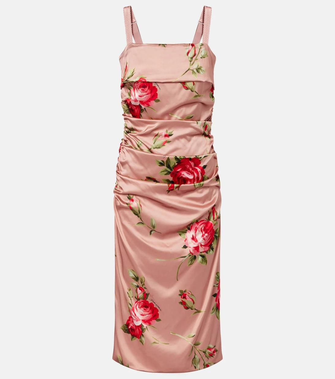 Dolce&Gabbana - Floral satin midi dress
