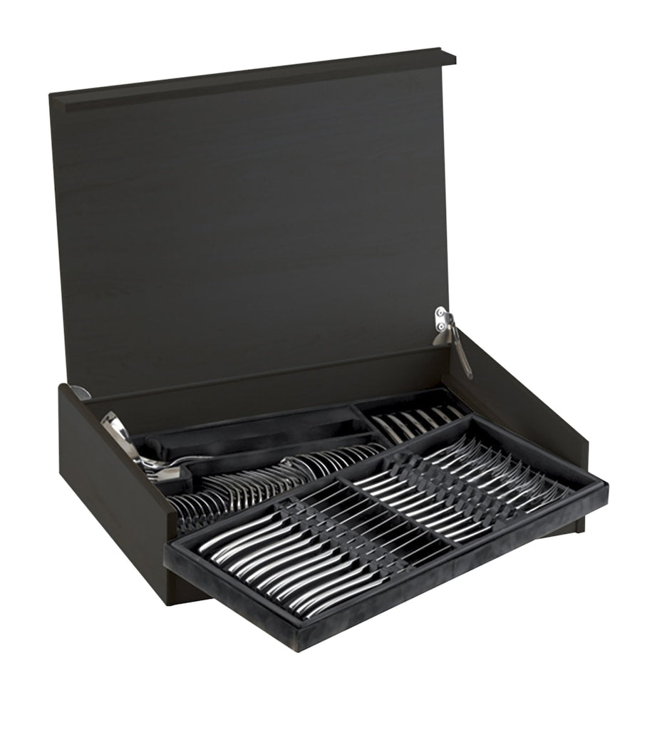 Bugatti Satin Stainless Steel Natura 75-Piece Cutlery Set