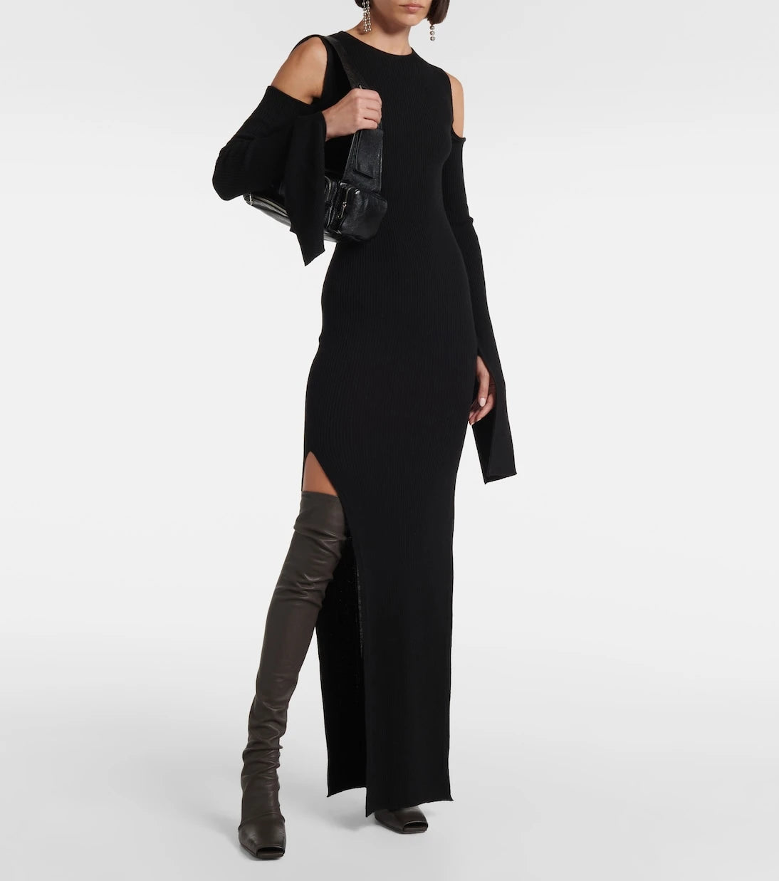 Rick Owens - Cantilever leather over-the-knee boots