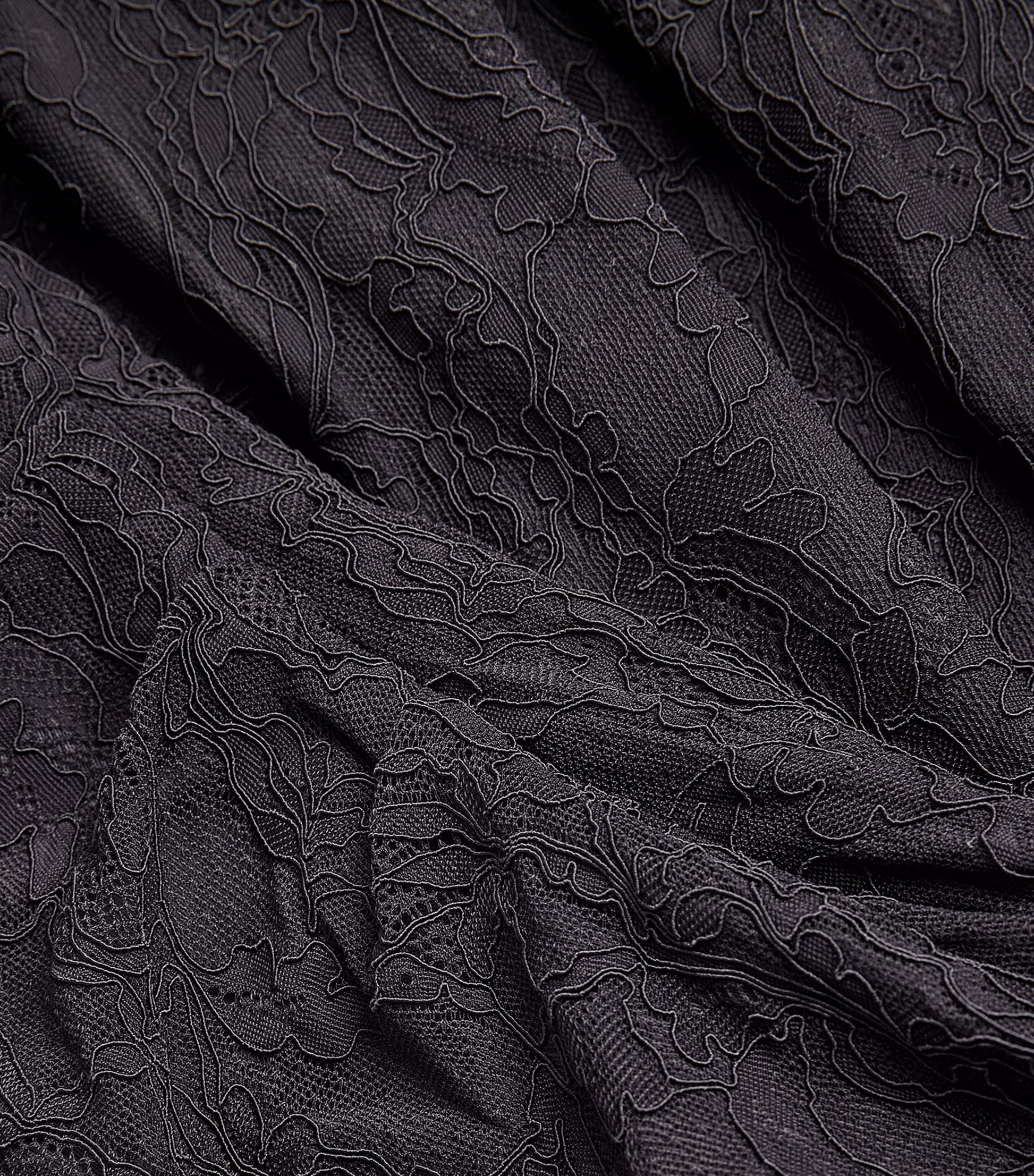 Stella McCartney Black Lace Floral Maxi Dress