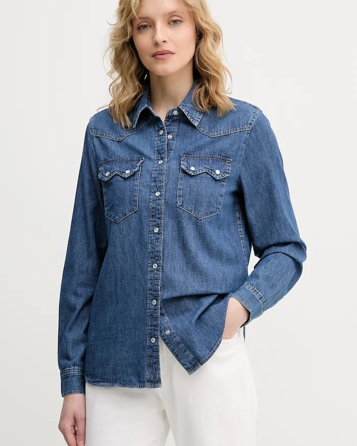 United Colors of Benetton kadın denim gömlek