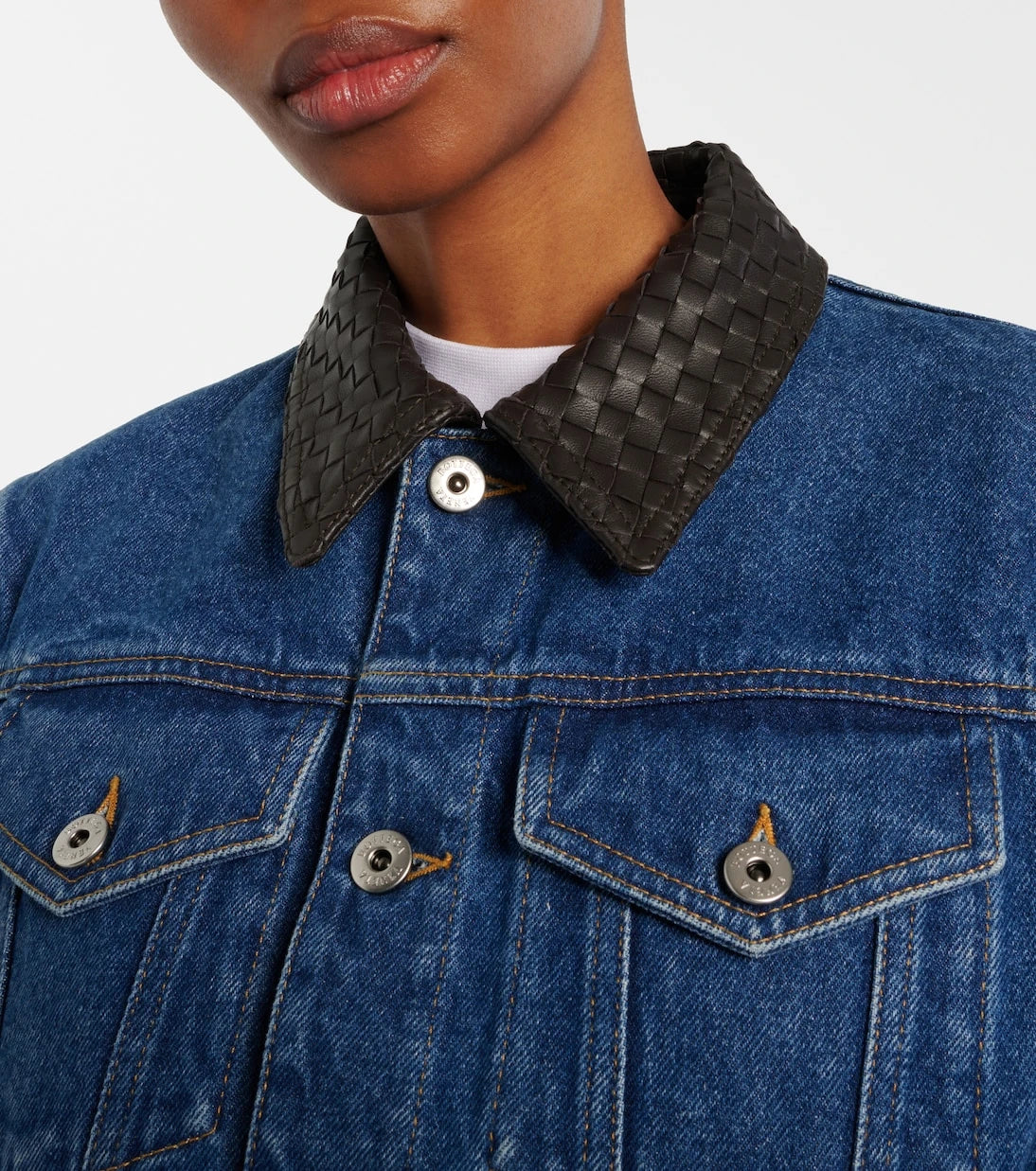 Bottega Veneta - Intrecciato denim jacket
