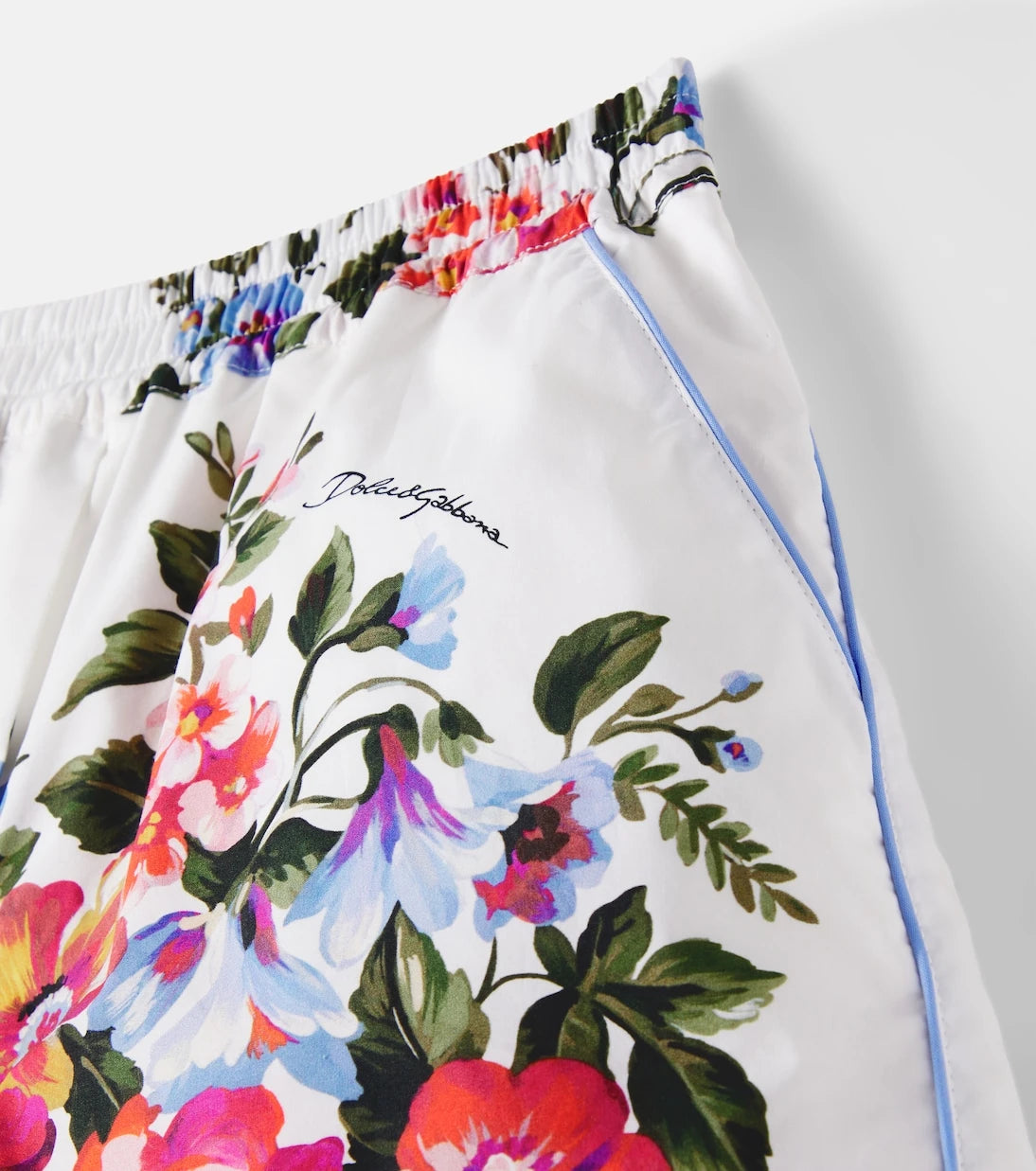 Dolce&Gabbana Kids - Floral cotton poplin shorts
