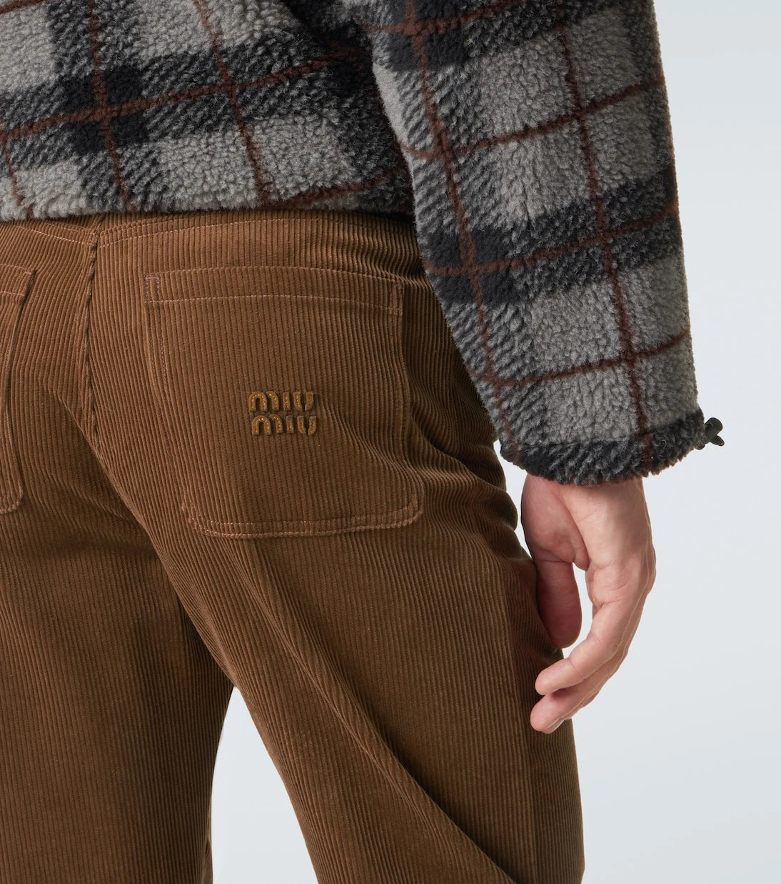 Miu Miu - Cotton corduroy straight pants