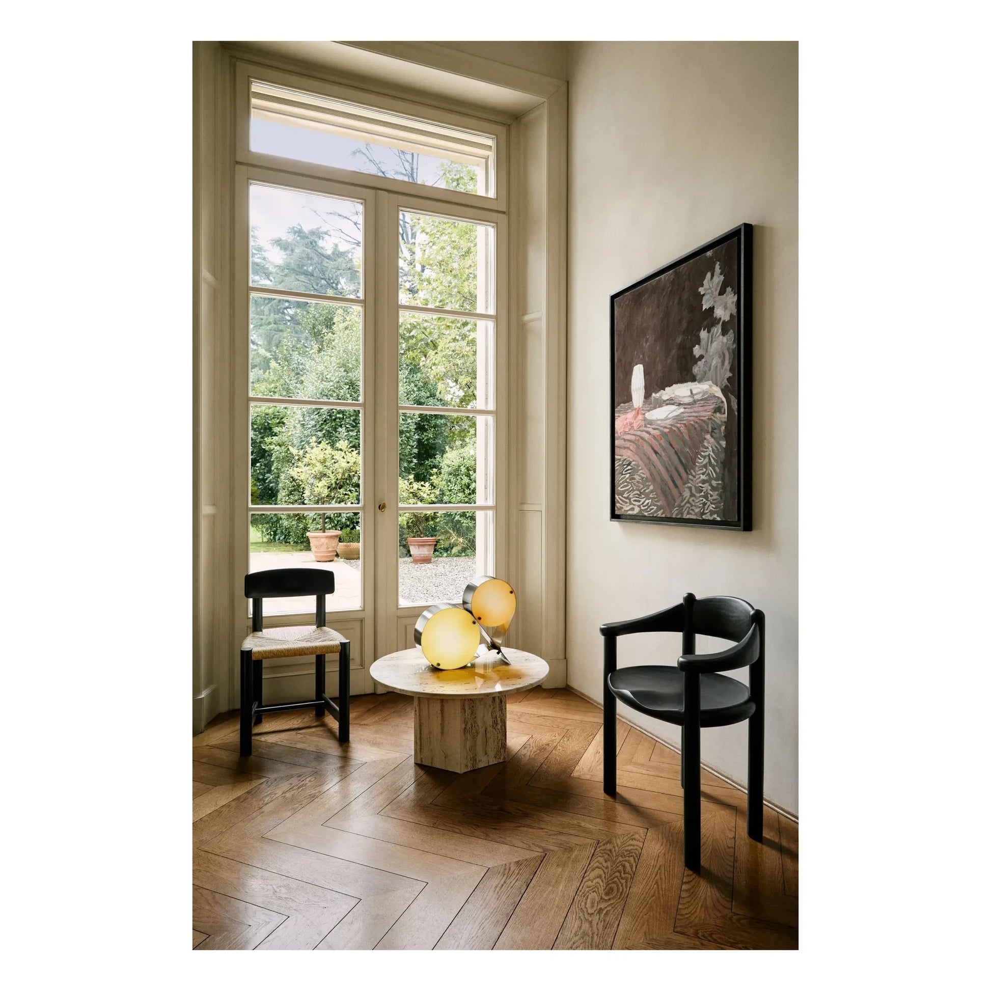 Gubi - Daumiller chair with armrests, Rainer Daumiller | Black