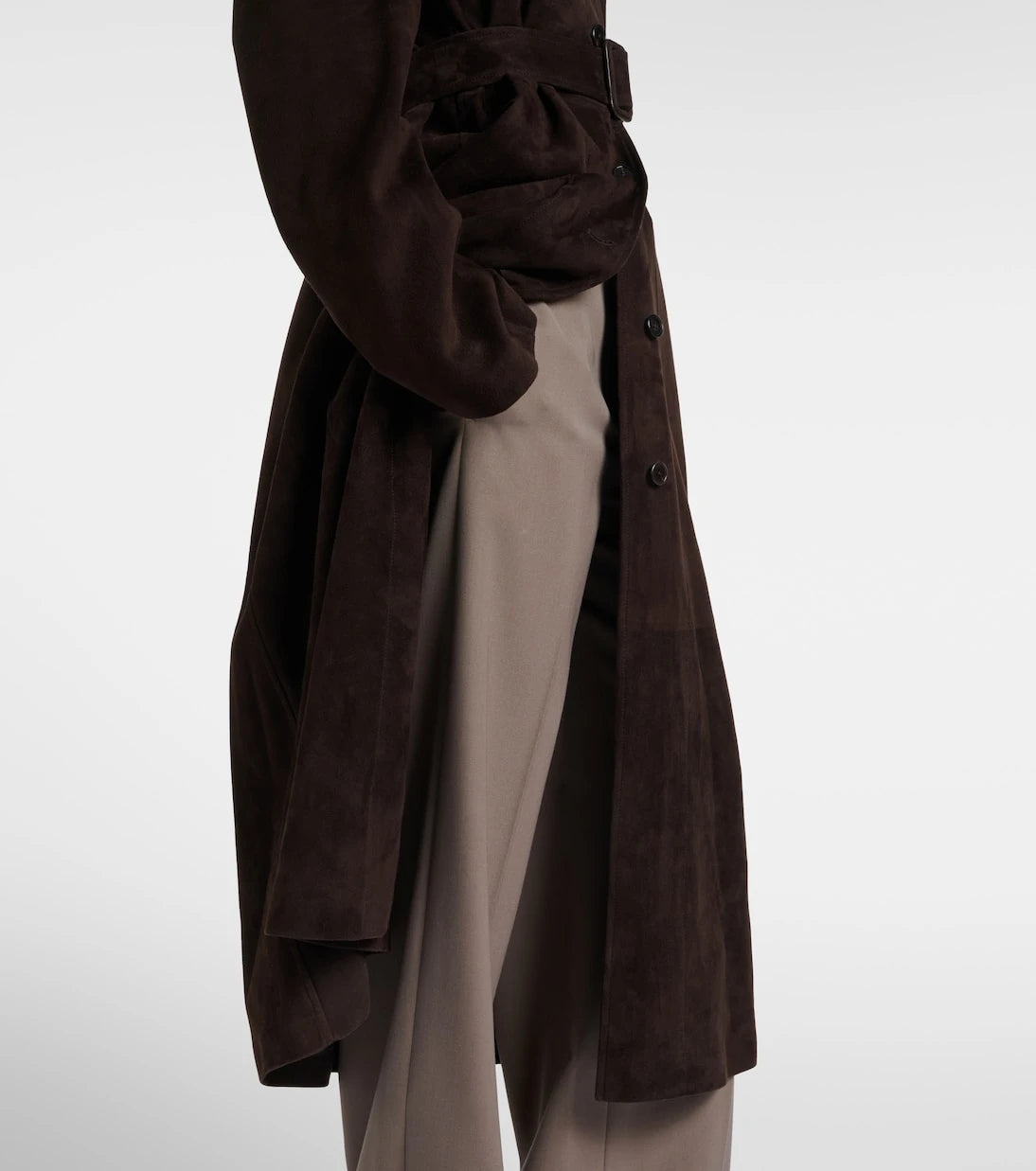 The Row - Kendra suede coat