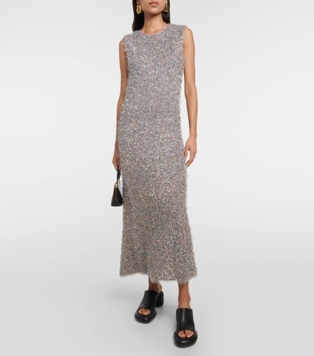 Jil Sander - Lurex® metallic midi dress