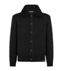 Black Cashmere Collared Jacket