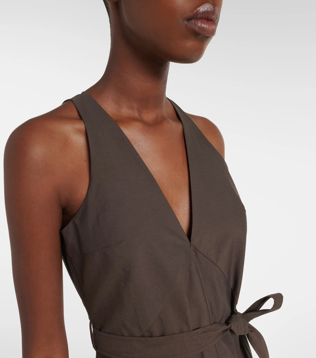 Brunello Cucinelli - Belted cotton-blend maxi dress
