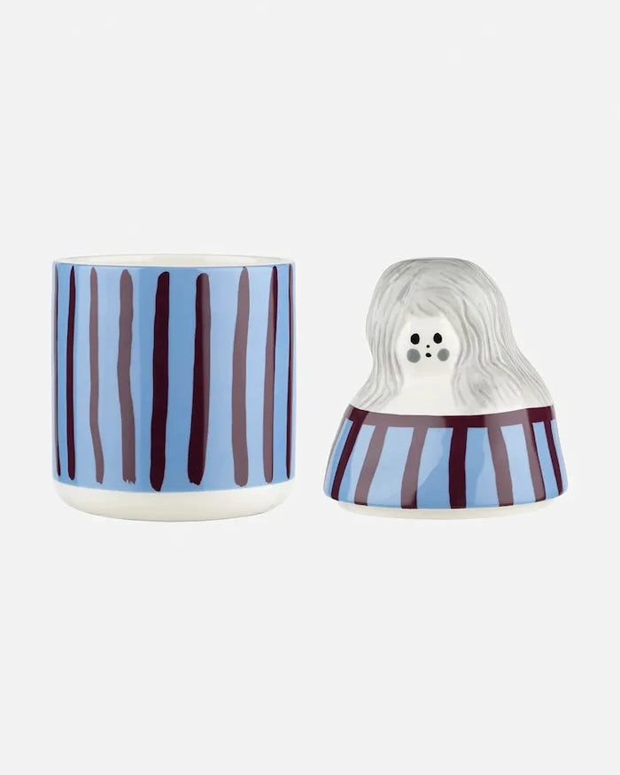 Marimekko taş seramik saklama kabı 11,5 x 22,5 cm