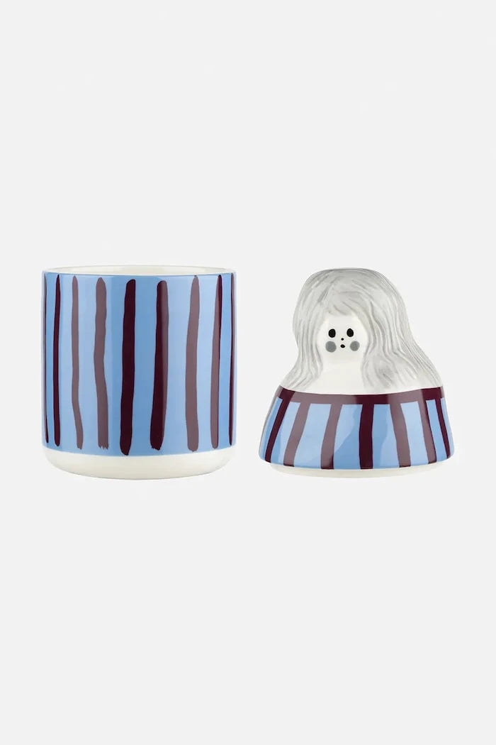 Marimekko taş seramik saklama kabı 11,5 x 22,5 cm