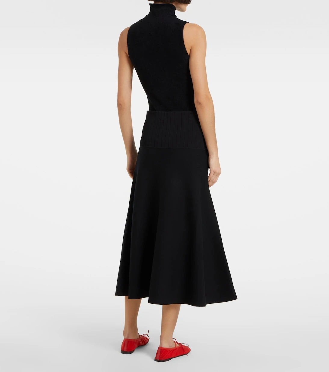 Proenza Schouler - تنورة كاتالينا متوسطة الطول من مجموعة وايت ليبل