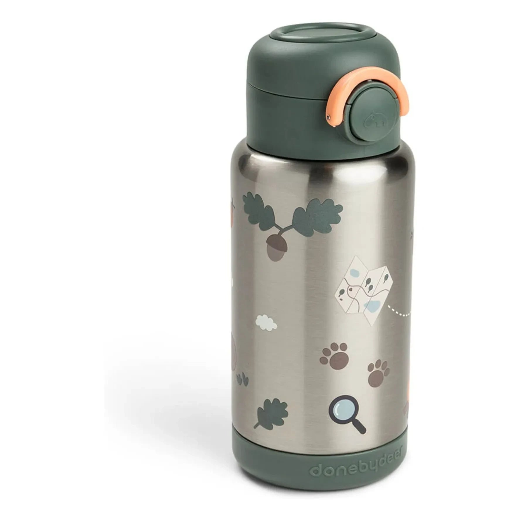 Done by deer - Trails insulated water bottle | Dark green