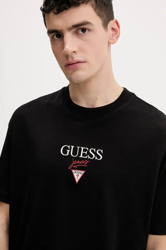 Guess Jeans Erkek Pamuklu Oversize Tişört