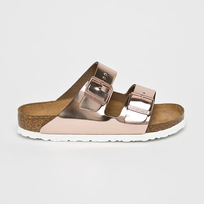 Birkenstock чехли дамски от кожа