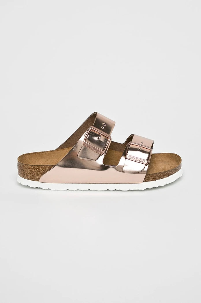 Birkenstock чехли дамски от кожа