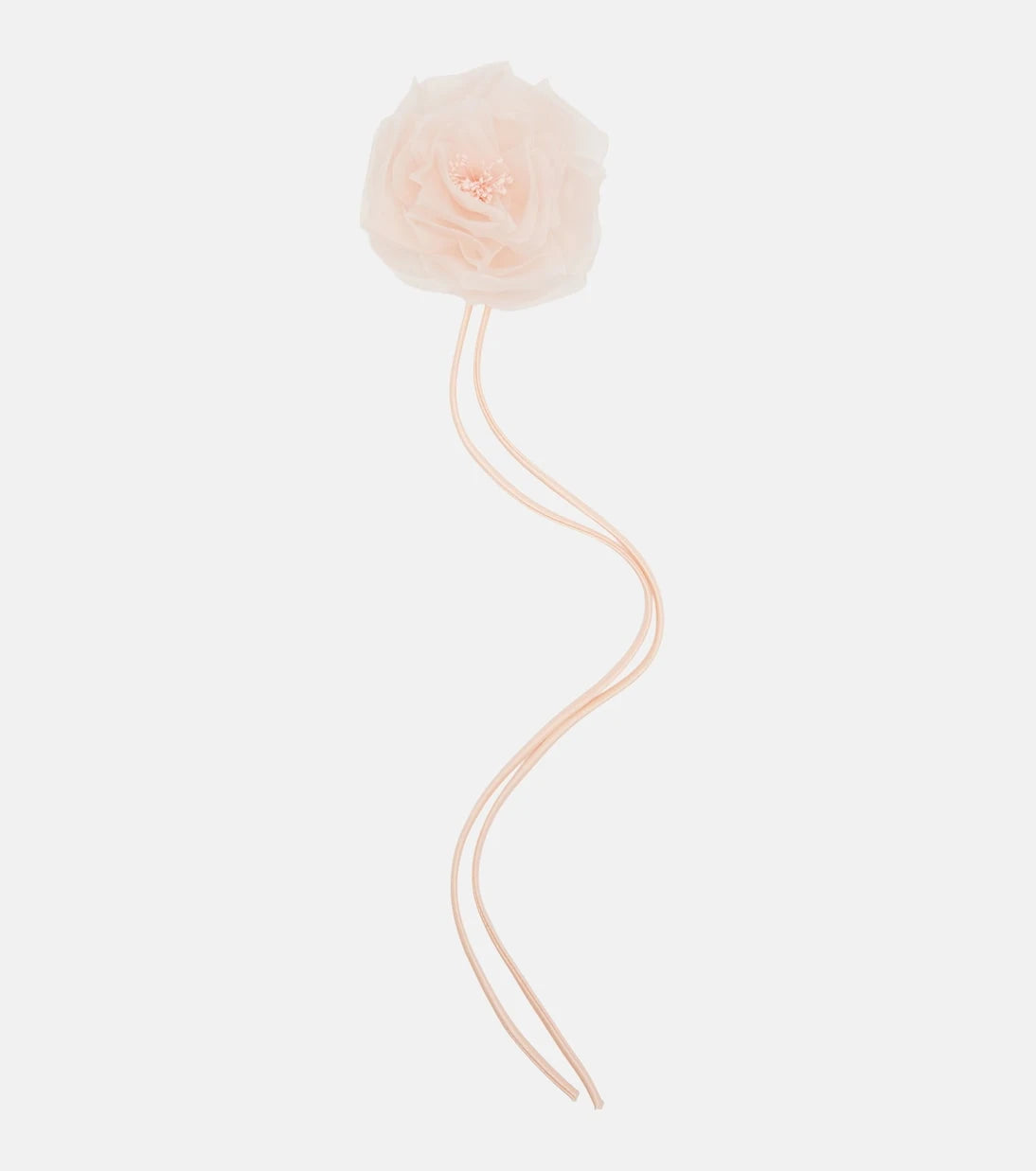 Max Mara - Ario floral-appliqué silk chiffon brooch