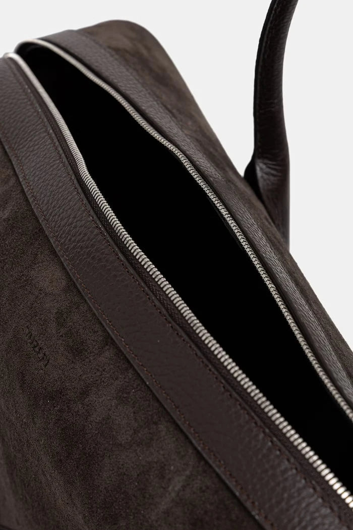 Yuzefi чанта tote дамска от велур LARGE BRIOCHE DUFFLE
