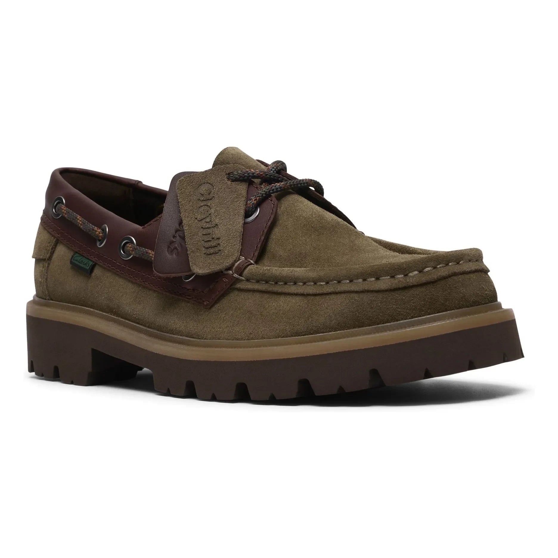 Clarks - Cleyhill Boat Shoes  | Khaki